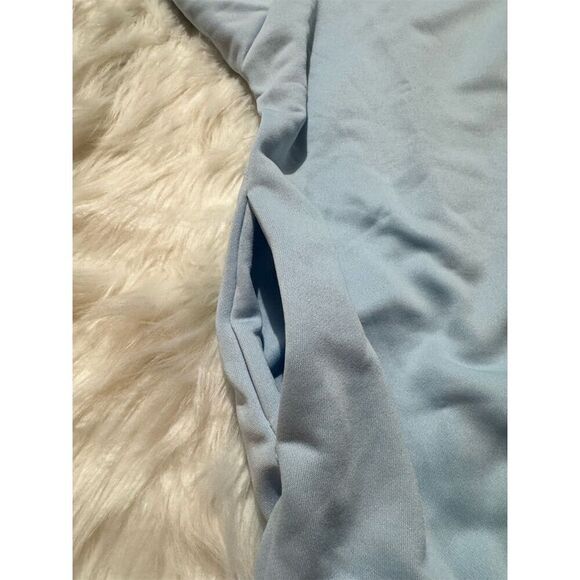 Women's Blue Relaxed Fit Half Zip Pullover Sweatshirt Size L Casual with pockets - Picture 8 of 12